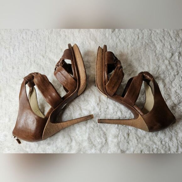 Alexandre Birman knotted leather sandal pumps 9 - Picture 13 of 16